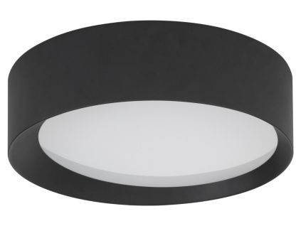 Černé kovové stropní LED světlo Nova Luce Oby 45 cm