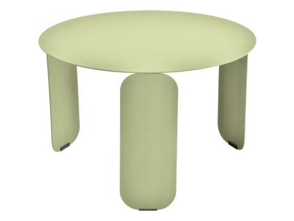 Světle zelený kovový zahradní konferenční stolek Fermob Bebop 60 cm