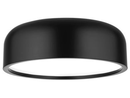 Matně černé kovové stropní světlo Nova Luce Perleto 48 cm