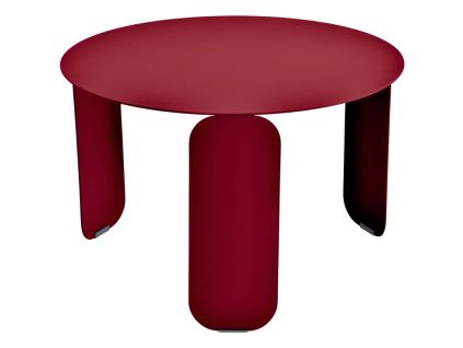 Červený kovový zahradní konferenční stolek Fermob Bebop 60 cm