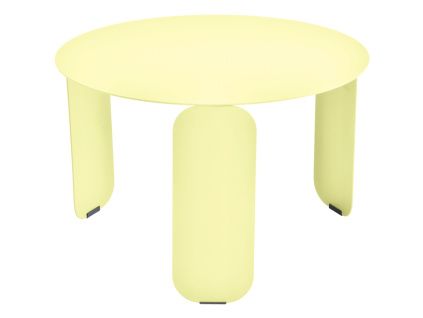 Citronově žlutý kovový zahradní konferenční stolek Fermob Bebop 60 cm