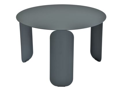 Šedý kovový zahradní konferenční stolek Fermob Bebop 60 cm