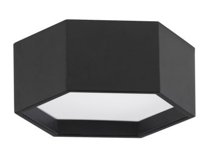Černé kovové stropní LED světlo Nova Luce Samba 25 cm