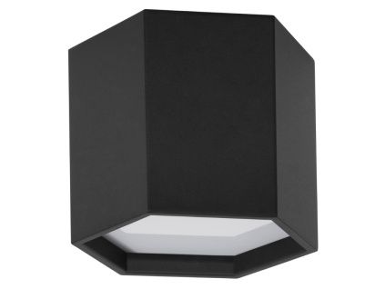 Černé kovové stropní LED světlo Nova Luce Samba II. 25 cm