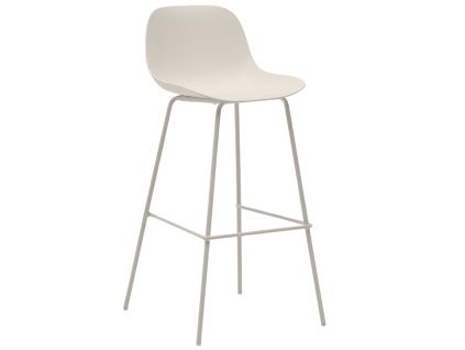 Béžová plastová barová židle Kave Home Altea 75 cm