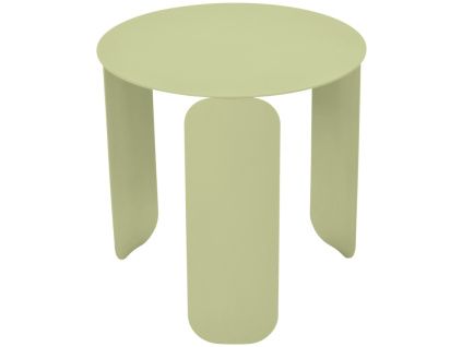 Světle zelený kovový zahradní odkládací stolek Fermob Bebop 45 cm