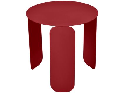 Červený kovový zahradní odkládací stolek Fermob Bebop 45 cm