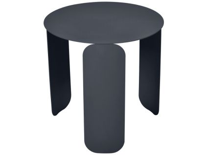 Antracitový kovový zahradní odkládací stolek Fermob Bebop 45 cm