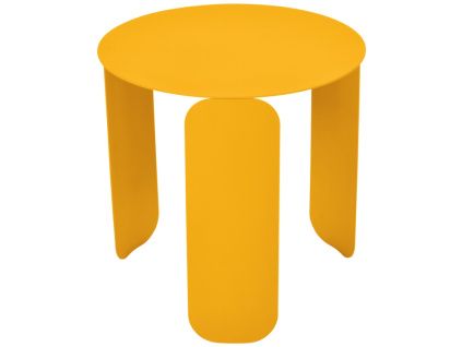Žlutý kovový zahradní odkládací stolek Fermob Bebop 45 cm