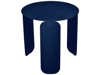 Tmavě modrý kovový zahradní odkládací stolek Fermob Bebop 45 cm