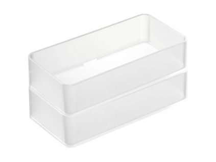 Set dvou plastových organizérů Yamazaki Tower 16 x 8 cm