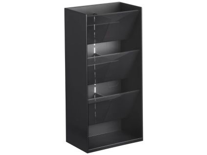 Černý plastový kosmetický organizér Yamazaki Tower