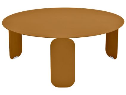 Hnědý kovový zahradní konferenční stolek Fermob Bebop 80 cm