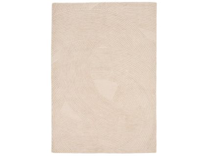 Bílý vlněný koberec Kave Home Domm 160 x 230 cm