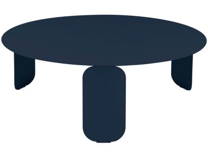 Tmavě modrý kovový zahradní konferenční stolek Fermob Bebop 80 cm