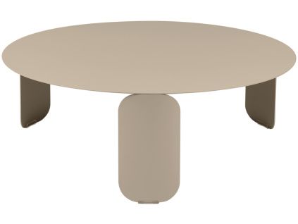 Muškátově šedý kovový zahradní konferenční stolek Fermob Bebop 80 cm
