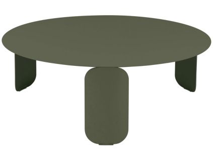 Šedozelený kovový zahradní konferenční stolek Fermob Bebop 80 cm