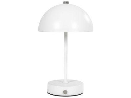 Bílá kovová stolní LED lampa Halle