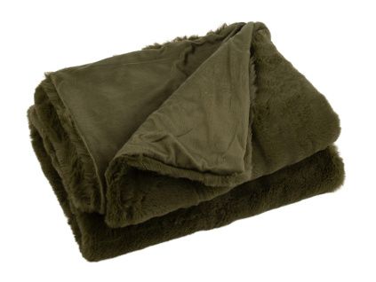 Zelený pléd J-line Hogie 180 x 130 cm