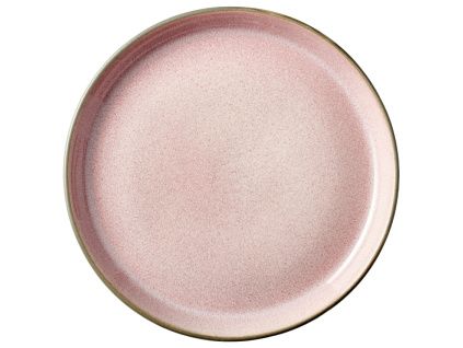 Růžový kameninový talíř Gastro 17 cm