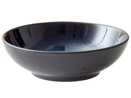 Tmavě modrá kameninová miska Salia 24 cm