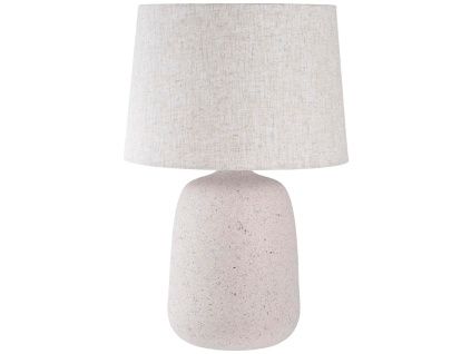 Béžová keramická stolní lampa Croft