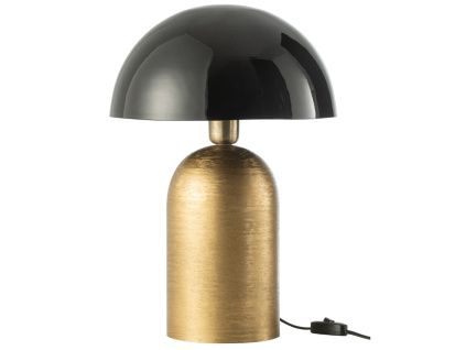 Černo-zlatá kovová stolní lampa J-line Gaube