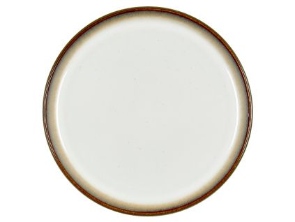 Béžovo-šedý kameninový talíř Gastro 21 cm