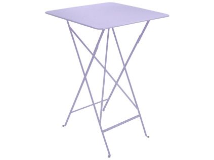 Fialový kovový skládací bistro stůl Fermob Bistro 71 x 71 cm