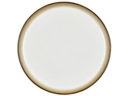 Béžovo-šedý kameninový talíř Gastro 27 cm