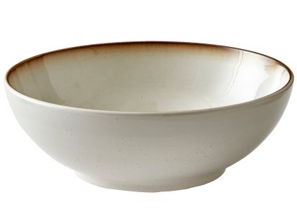 Béžová kameninová miska Salia 30 cm