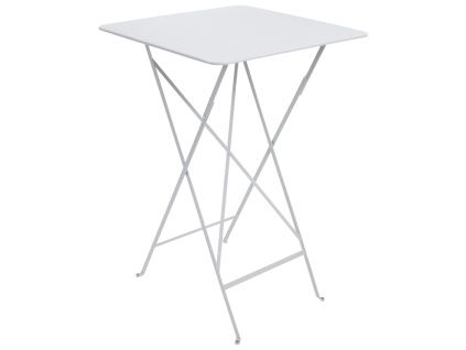 Bílý kovový skládací bistro stůl Fermob Bistro 71 x 71 cm