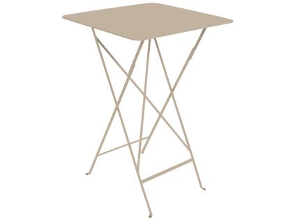 Muškátově šedý kovový skládací bistro stůl Fermob Bistro 71 x 71 cm