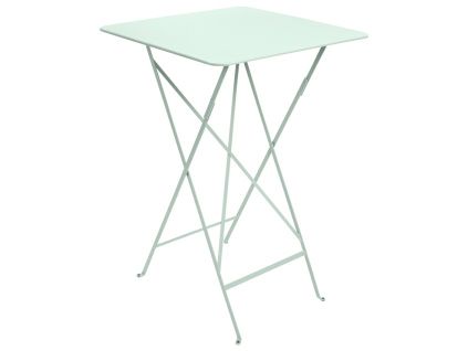 Mátově zelený kovový skládací bistro stůl Fermob Bistro 71 x 71 cm