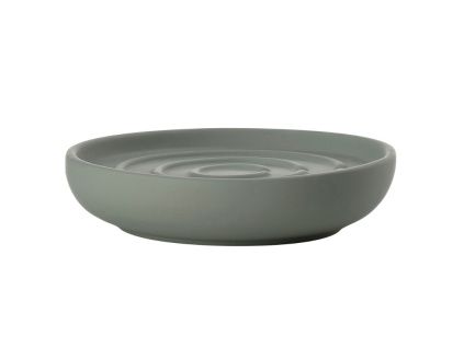 Olivově zelená porcelánová miska na mýdlo Nova