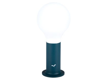 Modrá nabíjecí stolní LED lampa Fermob Aplo 26,5 cm