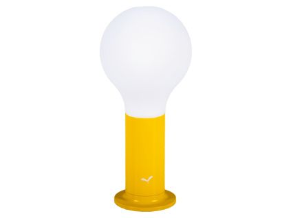 Žlutá nabíjecí stolní LED lampa Fermob Aplo 26,5 cm