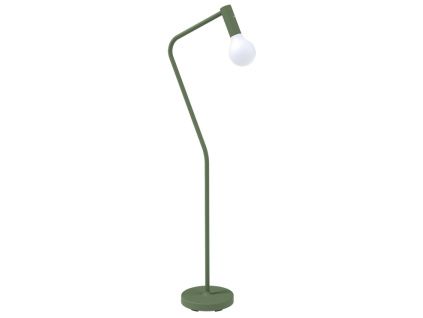 Kaktusově zelená kovová nabíjecí stojací LED lampa Fermob Aplo 138 cm