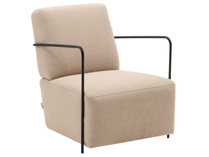 Béžové čalouněné křeslo Kave Home Gamer