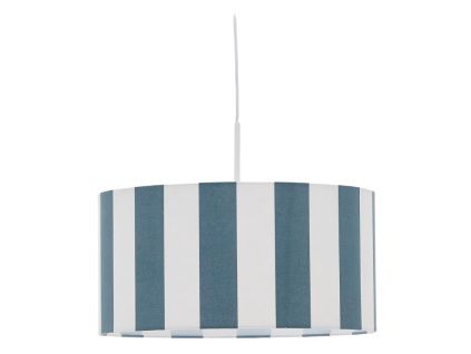 Modré pruhované stínidlo Kave Home Ciral 40 cm