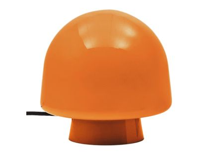 Oranžová skleněná stolní lampa Kave Home Reig