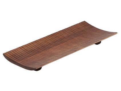 Hnědé dřevěné servírovací prkénko Kave Home Rommu 38 x 15 cm