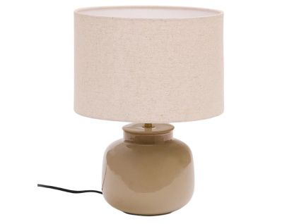Zelená keramická stolní lampa Kave Home Tay