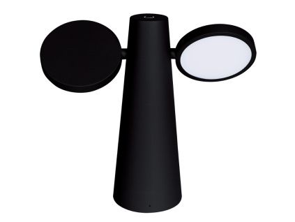 Černá nabíjecí stolní LED lampa Fermob Oto 27 cm