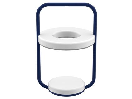 Tmavě modrá nabíjecí stolní LED lampa Fermob Ulli 30 cm