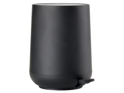 Černý plastový pedálový odpadkový koš Nova 3 l