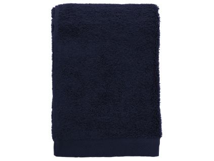 Tmavě modrý bavlněný ručník Comfort 50 x 100 cm
