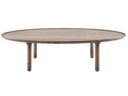 Tmavý dubový konferenční stolek Mu 120 x 65 cm