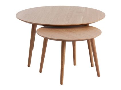Set dubových konferenčních stolků Adda 58/88 cm