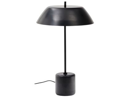 Černá kovová stolní lampa Kave Home Sayra
